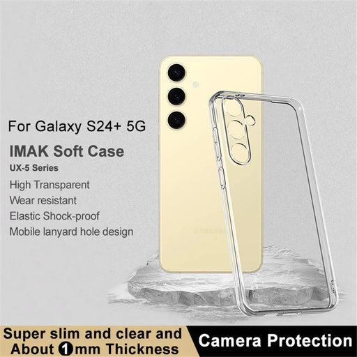 IMAK UX-5 Series For Samsung Galaxy S24+ Case Anti-scratch Clear Slim TPU Cover - 2