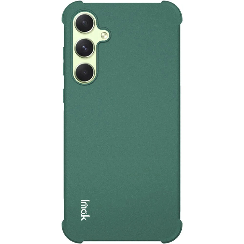 IMAK For Samsung Galaxy A35 5G Matte TPU Case Anti-drop Airbag Phone Cover - Green - 3