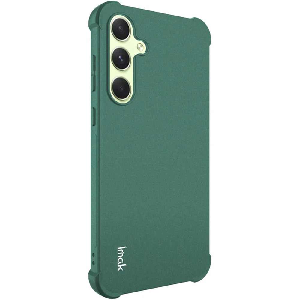 IMAK For Samsung Galaxy A55 5G Case Airbag Corner Matte TPU Phone Cover - Green - 4