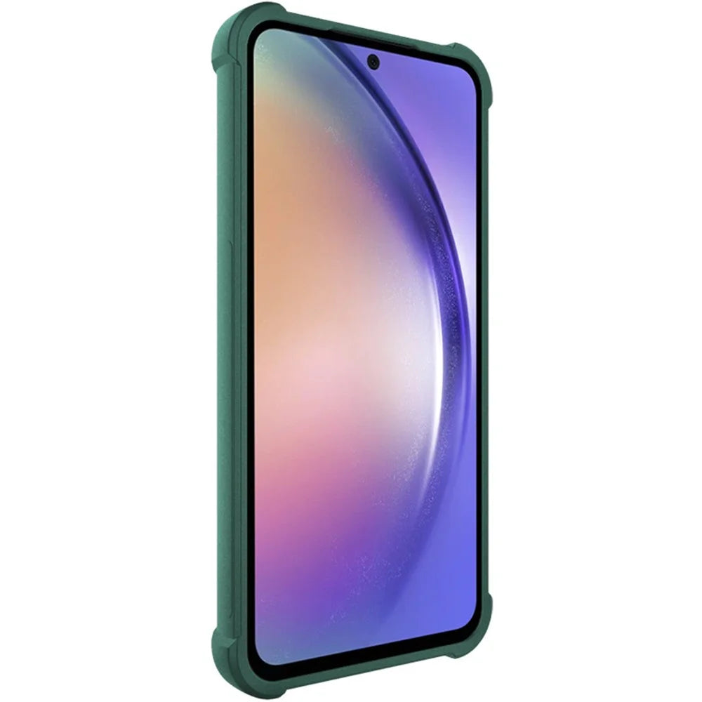 IMAK For Samsung Galaxy A55 5G Case Airbag Corner Matte TPU Phone Cover - Green - 5
