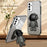 For Samsung Galaxy A13 5G Case PC+TPU Anti-scratch Phone Cover with Astronaut Kickstand - Black - 2