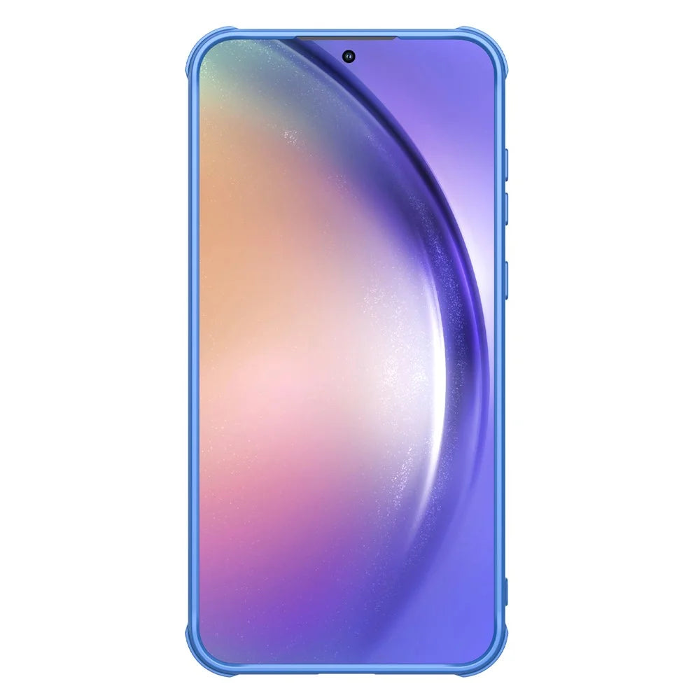 NILLKIN CamShield Pro Series For Samsung Galaxy A55 5G Case Slide Lens Protection PC+TPU Cover - Blue - 3