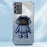 For Samsung Galaxy S20 Ultra Case Precise Cutout Astronaut Kickstand Dustproof PC+TPU Phone Cover - Blue - 4