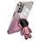 For Samsung Galaxy A32 4G (EU Version) Electroplating Phone Cover PC+TPU Case with Astronaut Kickstand - Pink - 1
