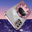For Samsung Galaxy A32 4G (EU Version) Electroplating Phone Cover PC+TPU Case with Astronaut Kickstand - Pink - 3