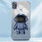 For Samsung Galaxy A21s Anti-scratch Phone Shell PC+TPU Phone Cover Case with Astronaut Kickstand - Blue - 4