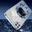 For Samsung Galaxy A22 5G (EU Version) Dustproof Phone Cover Astronaut Kickstand PC+TPU Case - Blue - 3