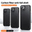For iPhone 15 Magnetic Case Compatible with MagSafe Carbon Fiber Texture PC + TPU Cover - 3