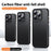 For iPhone 15 Pro Case Carbon Fiber Texture PC + TPU Magnetic Phone Cover - 3
