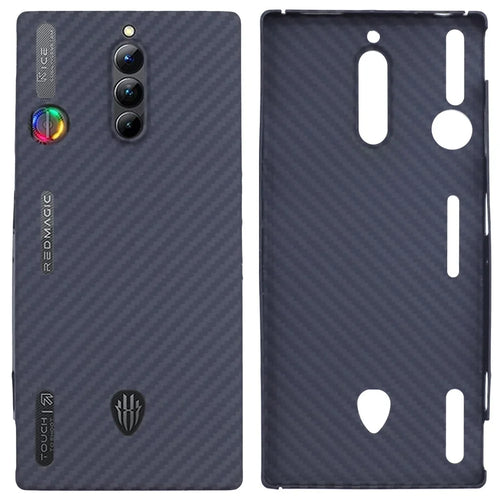 For ZTE nubia Red Magic 8S Pro Case 1500D Texture Aramid Fiber Precise Cutouts Phone Cover, Black - 1