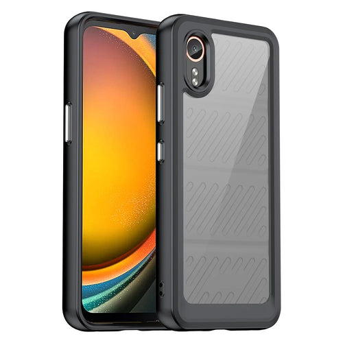 For Samsung Galaxy Xcover7 Phone Case Anti-drop TPU + Acrylic Cover - Black - 1