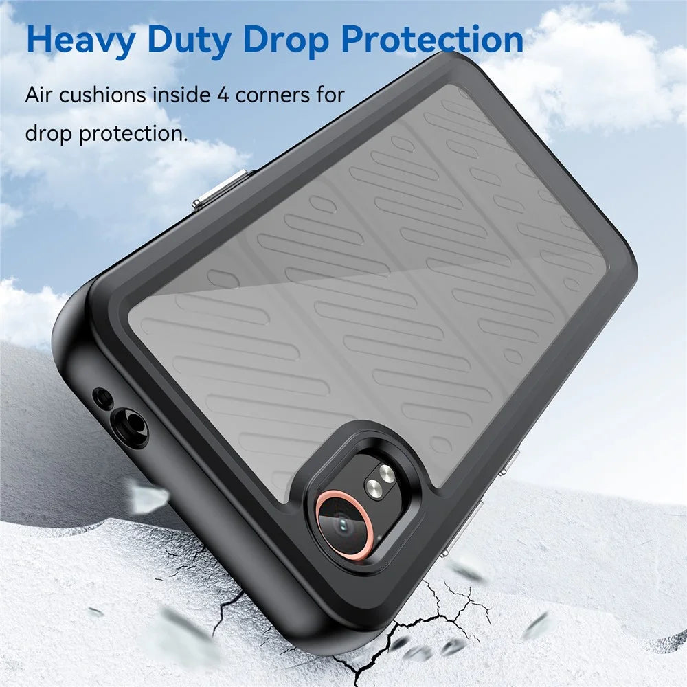 For Samsung Galaxy Xcover7 Phone Case Anti-drop TPU + Acrylic Cover - Black - 3