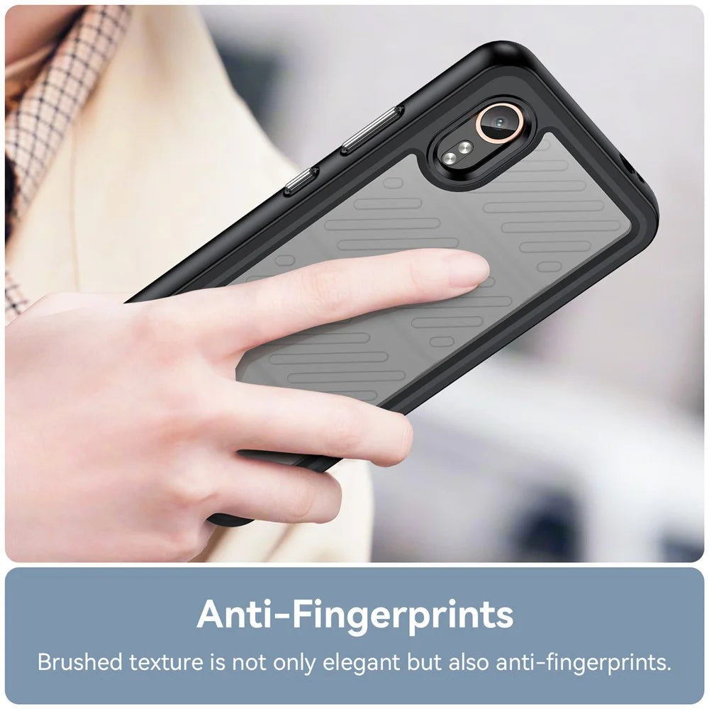 For Samsung Galaxy Xcover7 Phone Case Anti-drop TPU + Acrylic Cover - Black - 5