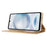 For Sharp Aquos Sense 8 Wallet Case Silk Texture Leather Flip Protective Phone Cover - Gold - 4