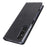 PU Leather Phone Shell for Sony Xperia 1 V Silk Texture Stand Wallet Phone Case Cover - Black - 5