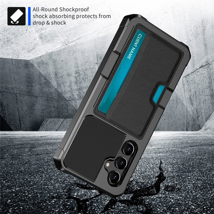 ZM02 For Samsung Galaxy A55 5G Card Slot Four Corner Drop Protection Phone Case - 4