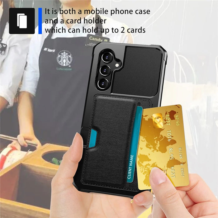 ZM02 For Samsung Galaxy A55 5G Card Slot Four Corner Drop Protection Phone Case - 5