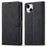FORWENW F1 Series For iPhone 15 Plus Case Viewing Stand PU Leather Flip Cell Phone Cover - Black - 1