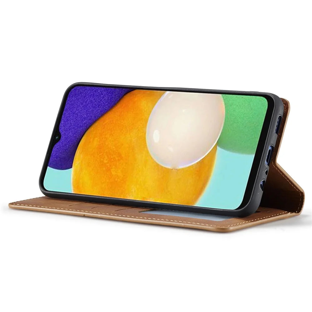 FORWENW Fantasy Series for Samsung Galaxy A25 5G (Global) (161.0 x 76.5 x 8.3mm) Case Skin-touch Phone Cover - Brown - 3