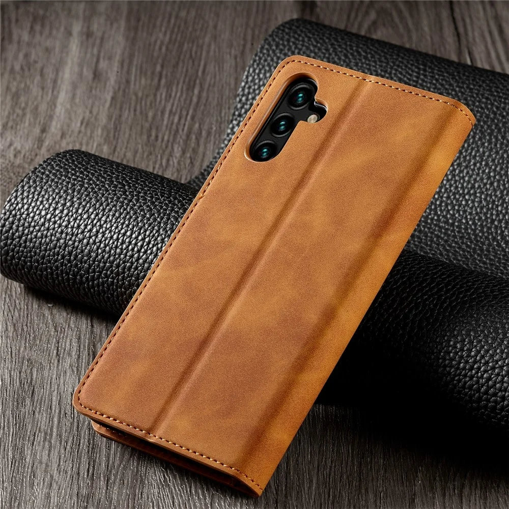 FORWENW Fantasy Series for Samsung Galaxy A25 5G (Global) (161.0 x 76.5 x 8.3mm) Case Skin-touch Phone Cover - Brown - 7