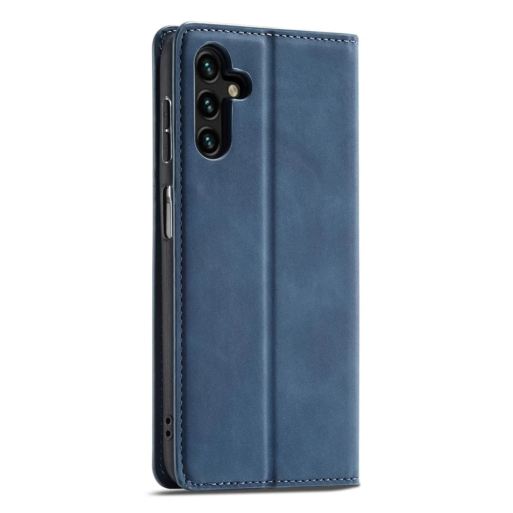 FORWENW Fantasy Series for Samsung Galaxy A55 5G Cases Mobile Phone Cover Skin-touch PU Leather Stand Wallet - Blue - 6