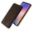 For Samsung Galaxy A55 5G Cloth+PC Phone Case Shockproof Slim Cell Phone Cover - Brown - 4
