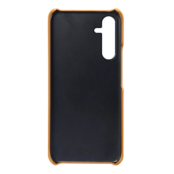 For Samsung Galaxy A35 5G Phone Case Leather+PC Shockproof Cover with Dual Card Slots - Orange - 2