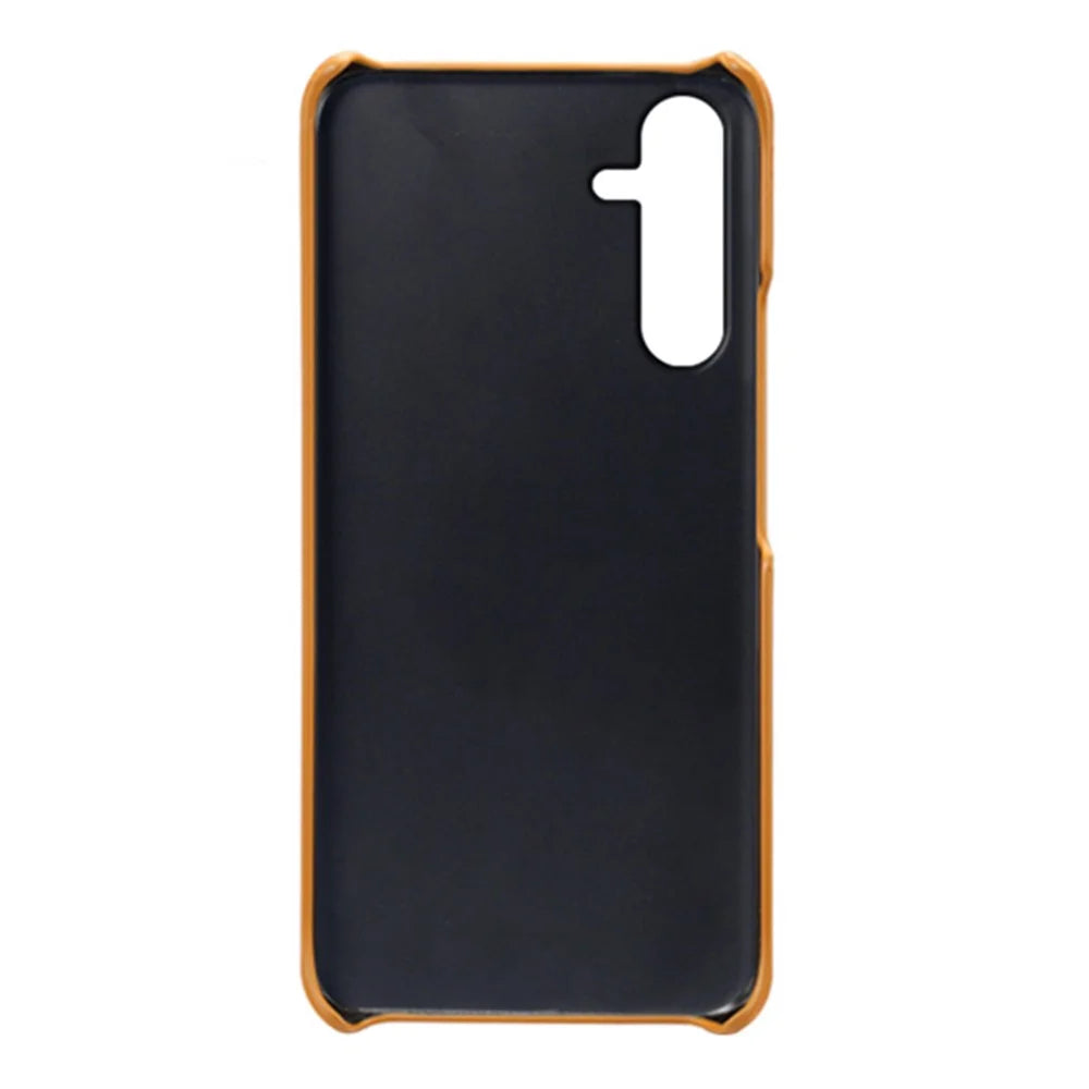 For Samsung Galaxy A35 5G PU Leather+PC Mobile Phone Cover Calf Texture Case - Orange - 2