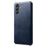 For Samsung Galaxy A55 5G Phone Cover Anti-scratch Calf Texture PU Leather+PC Phone Case - Blue - 1