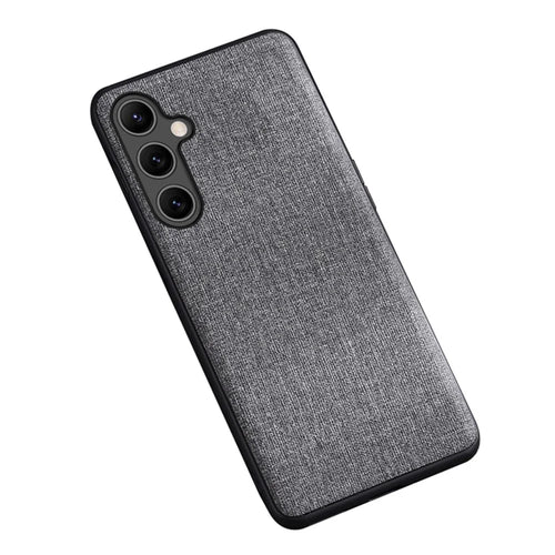 For Samsung Galaxy S23 FE Case Drop-resistant Cloth+PC Protective Shell - Grey - 1