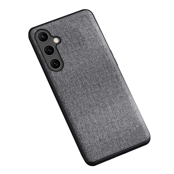 For Samsung Galaxy S23 FE Case Drop-resistant Cloth+PC Protective Shell - Grey - 1