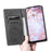 For Samsung Galaxy A55 5G Leather Case Mandala Flower Wallet Phone Cover - Grey - 5