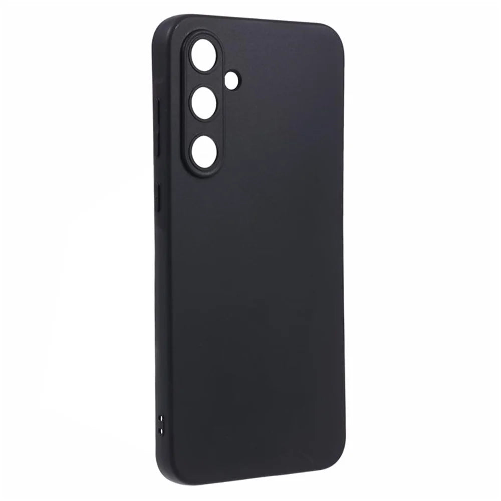 For Samsung Galaxy A25 5G (Global) (161.0 x 76.5 x 8.3mm) TPU Case Glossy Cover (Precise Lens Cutouts) - Black - 3
