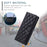 For iPhone 15 Plus Case Wallet Leather Phone Cover with Crossbody Shoulder Strap - Black - 7