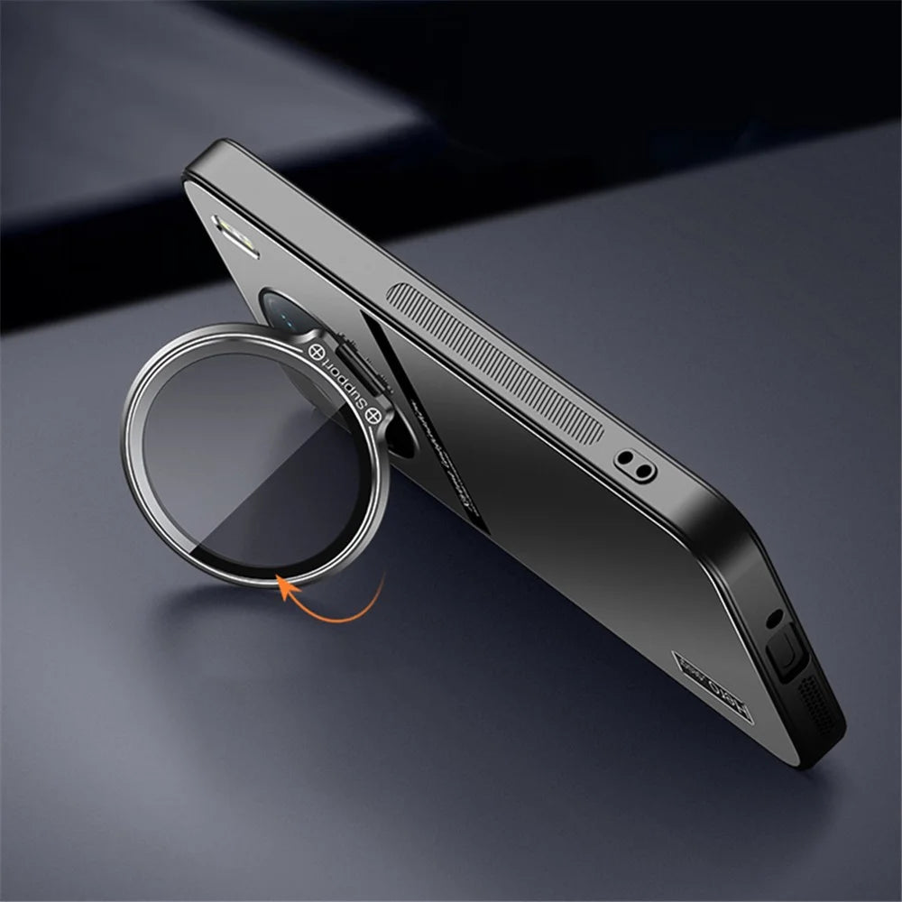 For vivo X90 5G / X90s 5G Case TPU+PC Lens Kickstand Cover with Anti-slip Strips - Cyan - 4