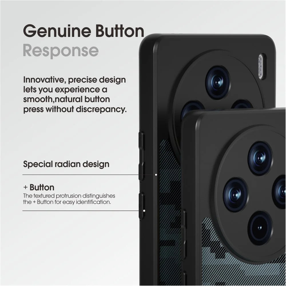 IBMRS For vivo X100 Pro 5G Cell Phone Case TPU+PC Anti-scratch Cover - Grid Camouflage - 4