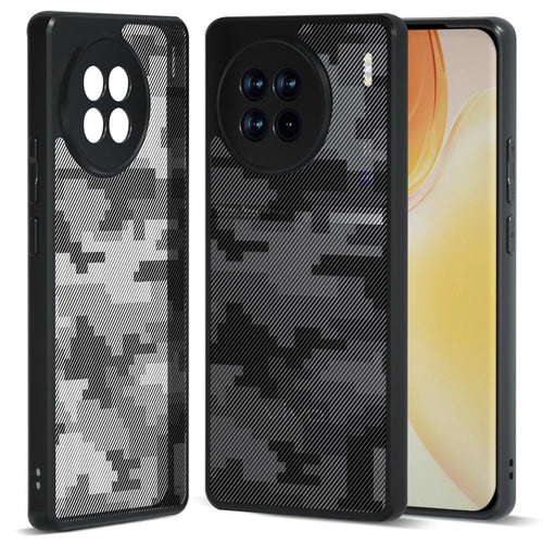 IBMRS For vivo X90 Pro 5G Case Drop-proof TPU+PC Protective Shell - Grid Camouflage - 1