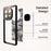 IBMRS For vivo iQOO 12 Pro 5G Case Airbag Protection Precise Lens Cutout Back Shell - Grid Camouflage - 2