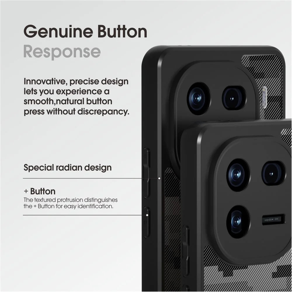 IBMRS For vivo iQOO 12 5G Cell Phone Cases TPU+PC Scratch-proof Shell - Grid Camouflage - 3