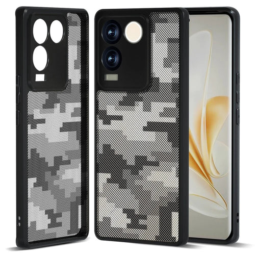 IBMRS For vivo S17e 5G Cell Phone Cases Precise Cutout Camera Protection Cover - Grid Camouflage - 1