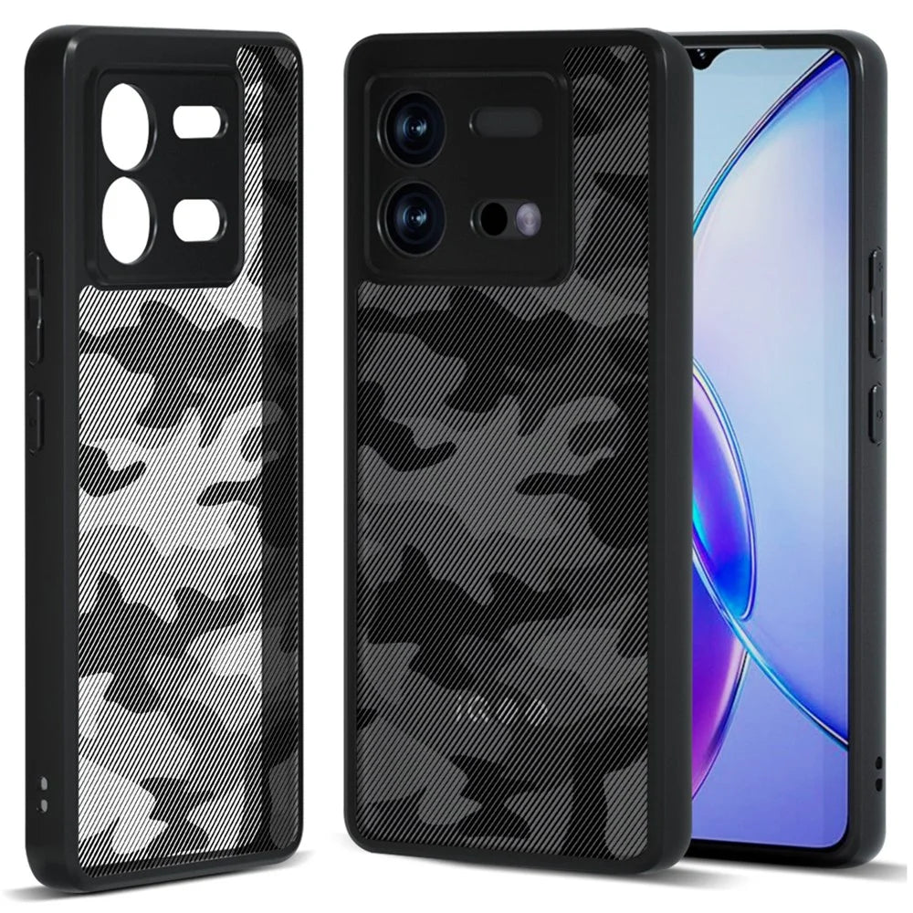 IBMRS For vivo iQOO Neo8 5G / Neo8 Pro 5G Back Case Precise Cutout Camera Protection Phone Shell - Artistic Camouflage - 1