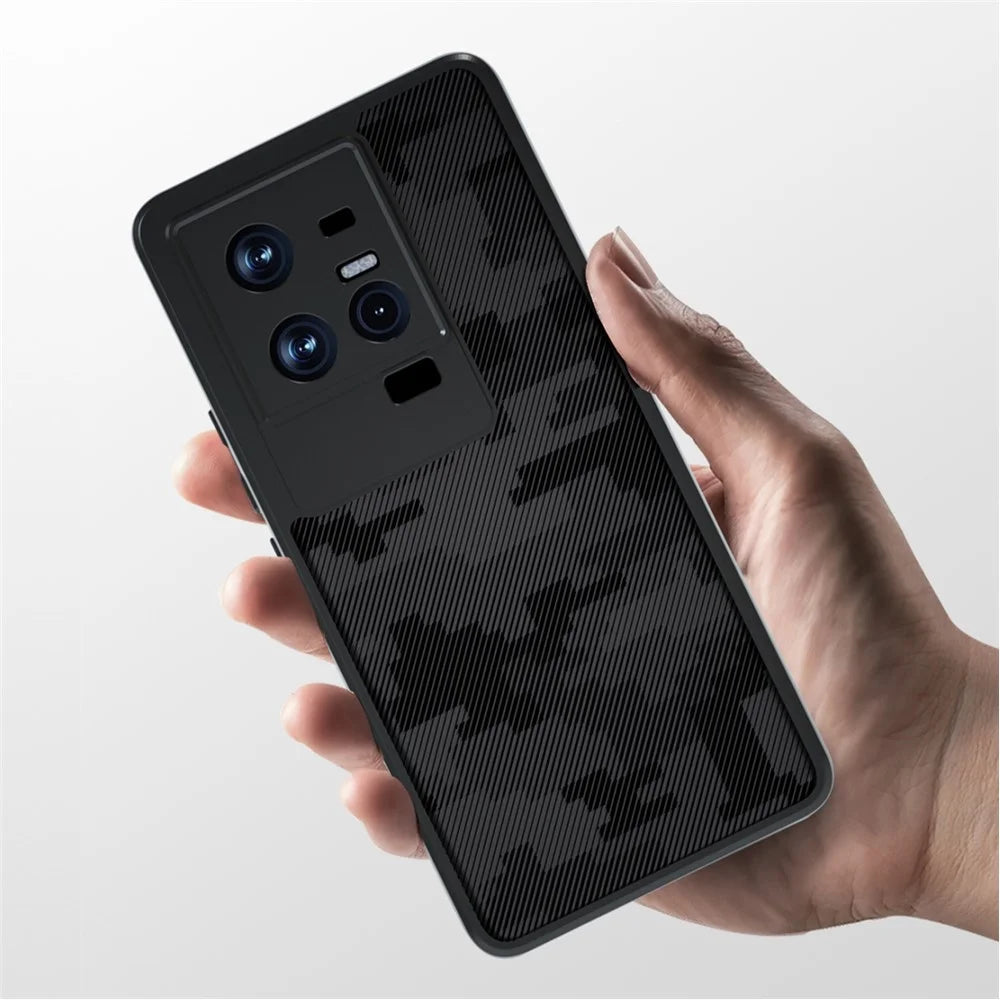 IBMRS For vivo iQOO 11 5G / 11S 5G Case Scratch Resistant Airbag Technology Phone Cover - Grid Camouflage - 7