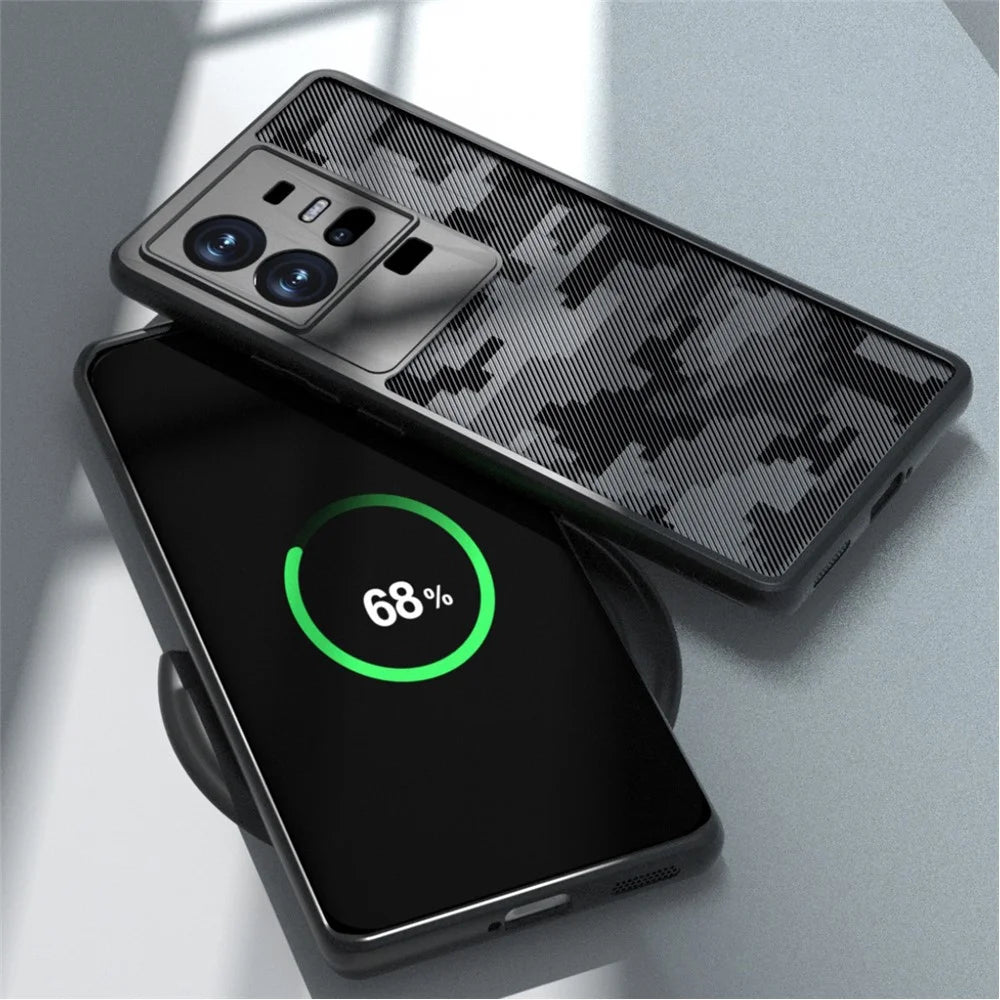 IBMRS For vivo iQOO 11 Pro 5G Case Impact Protection TPU+PC Phone Cover - Grid Camouflage - 6