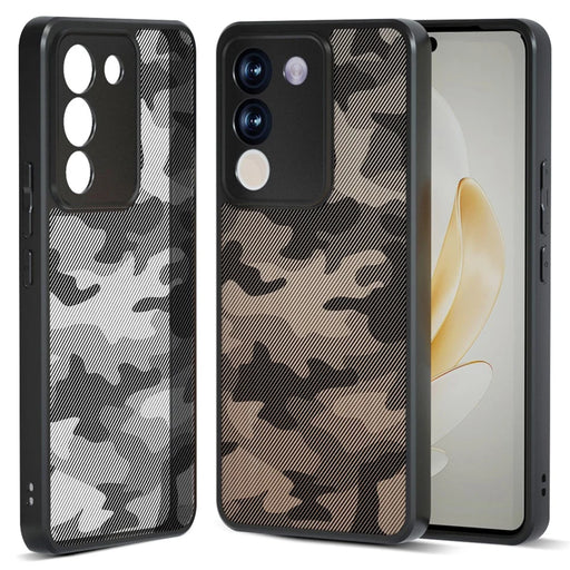 IBMRS Phone Case for vivo V29e (Global) 5G / Y200 4G Shell TPU+PC Scratch-proof Cover - Artistic Camouflage - 1