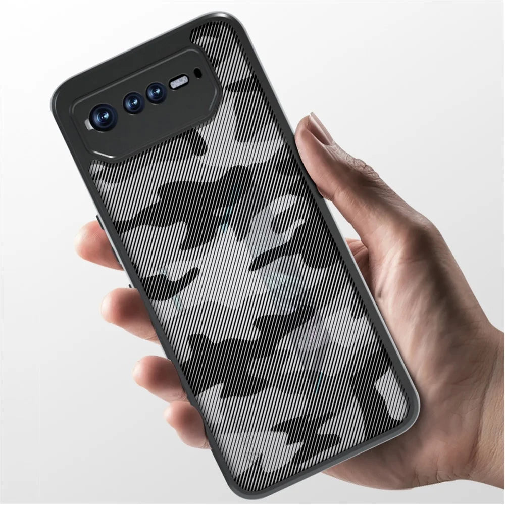 IBMRS For Asus ROG Phone 6 5G / Phone 6 Pro 5G / Phone 6D 5G Case Hard PC Back+Soft TPU Frame Protective Cover - Artistic Camouflage - 7