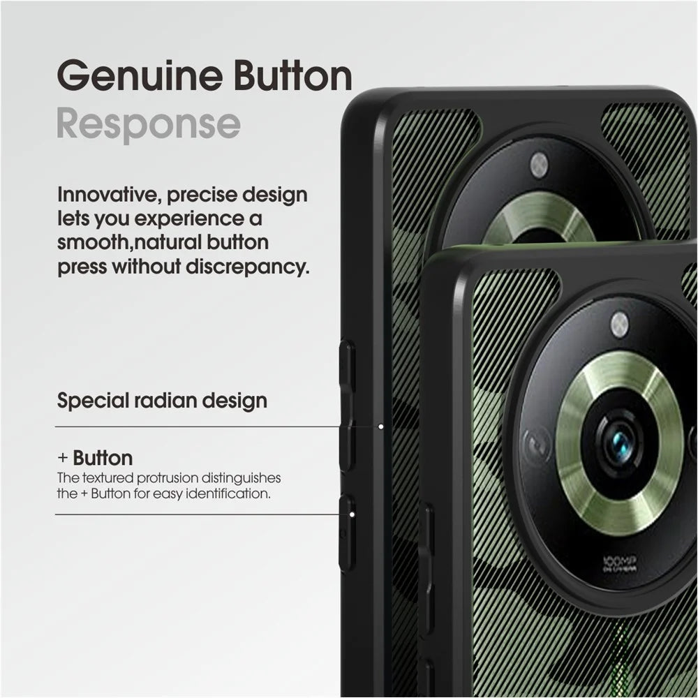 IBMRS For Realme 11 Pro 5G / 11 Pro+ 5G Phone Cover Hard PC Soft TPU Big Rear Lens Hole Case - Artistic Camouflage - 4