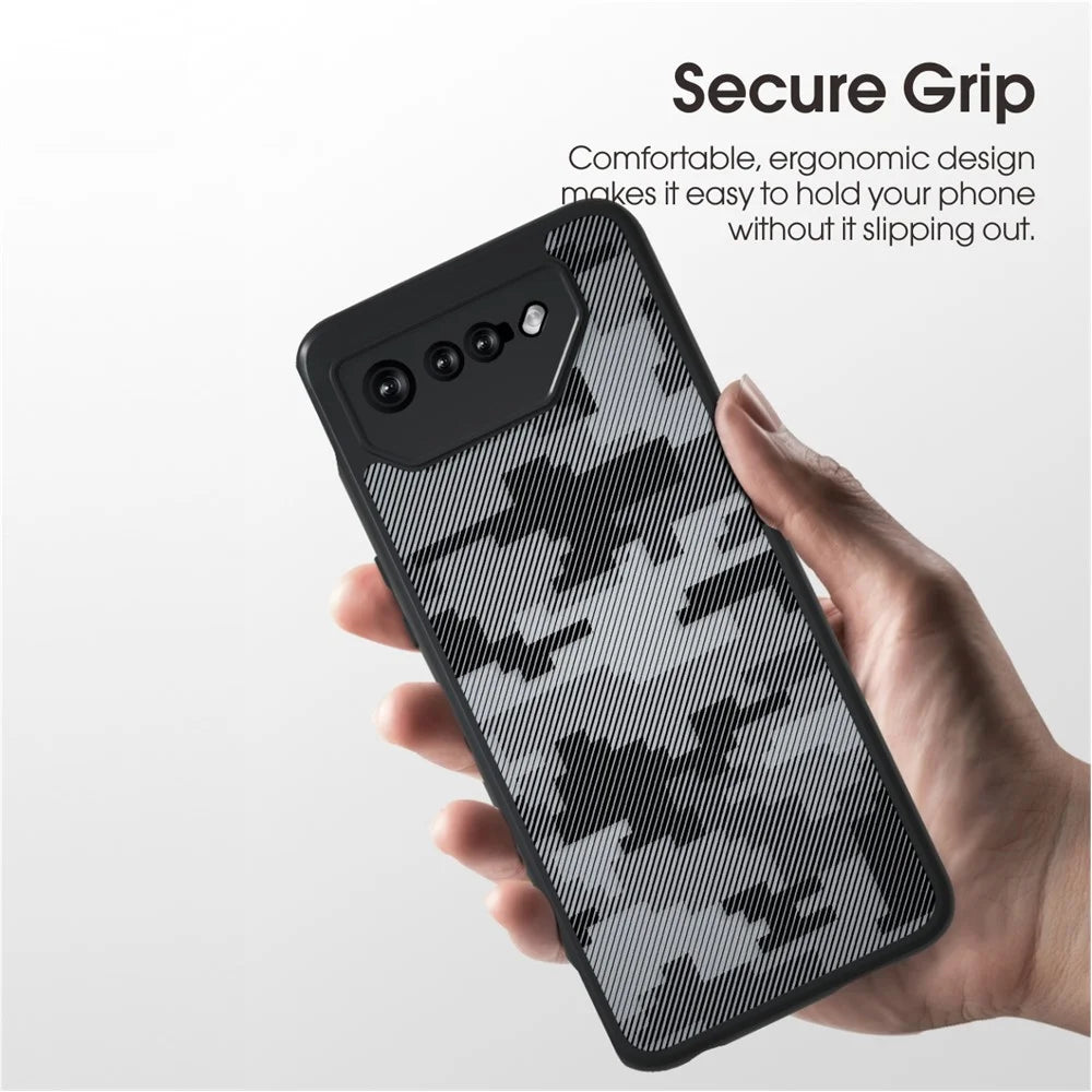 IBMRS For Asus ROG Phone 7 5G Cases Anti-Scratch TPU+PC Phone Cover Shell - Grid Camouflage - 3