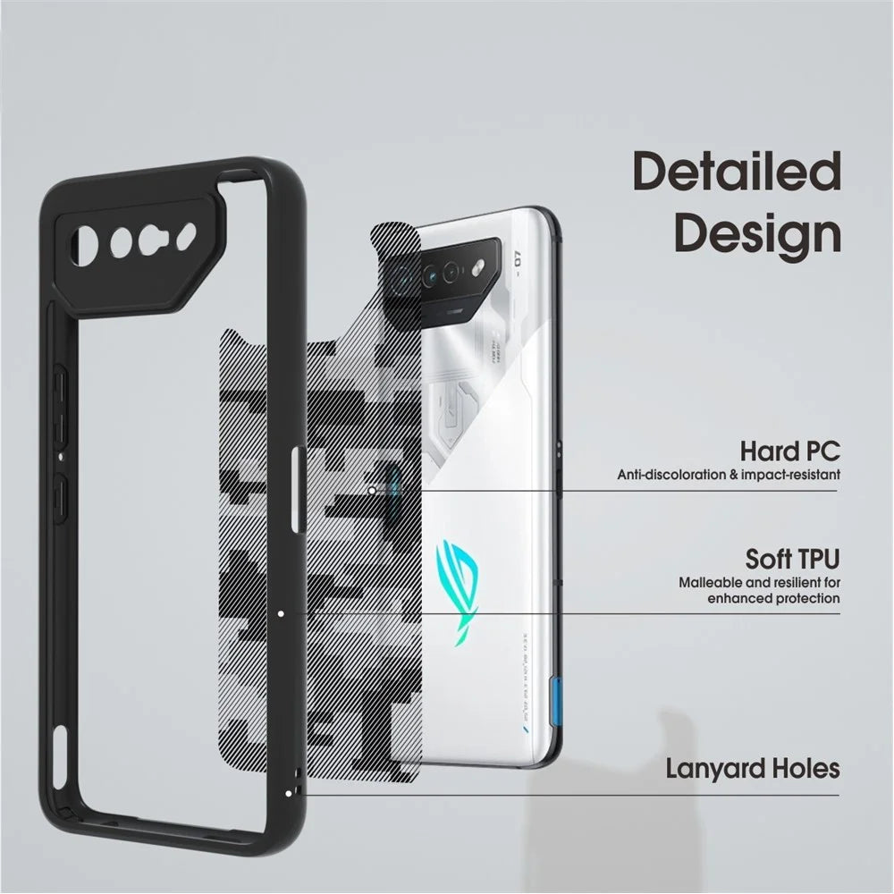 IBMRS For Asus ROG Phone 7 5G Cases Anti-Scratch TPU+PC Phone Cover Shell - Grid Camouflage - 4