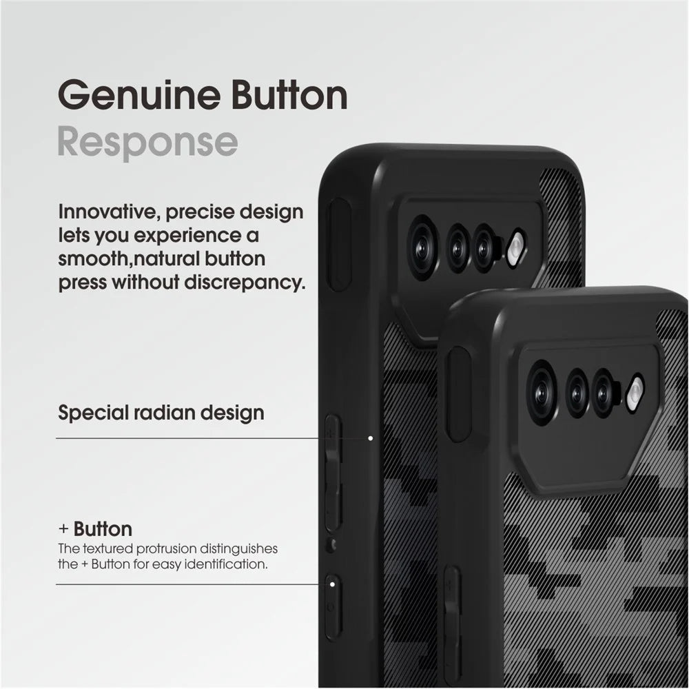 IBMRS For Asus ROG Phone 7 5G Cases Anti-Scratch TPU+PC Phone Cover Shell - Grid Camouflage - 6