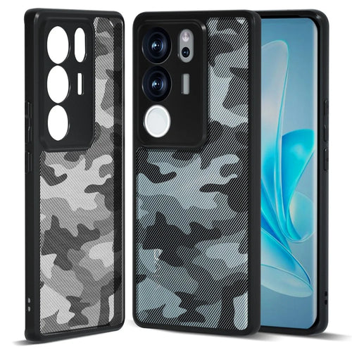 IBMRS For vivo S17 Pro 5G / S17 5G / V29 5G / V29 Pro 5G Case PC+TPU Precise Camera Cutouts Cover  - Artistic Camouflage - 1